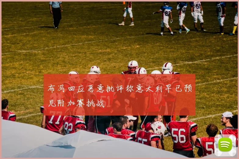 布冯回应恶意批评称意大利早已预见附加赛挑战